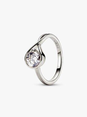 Pandora Infinite 14k White Gold Lab-grown Diamond Ring